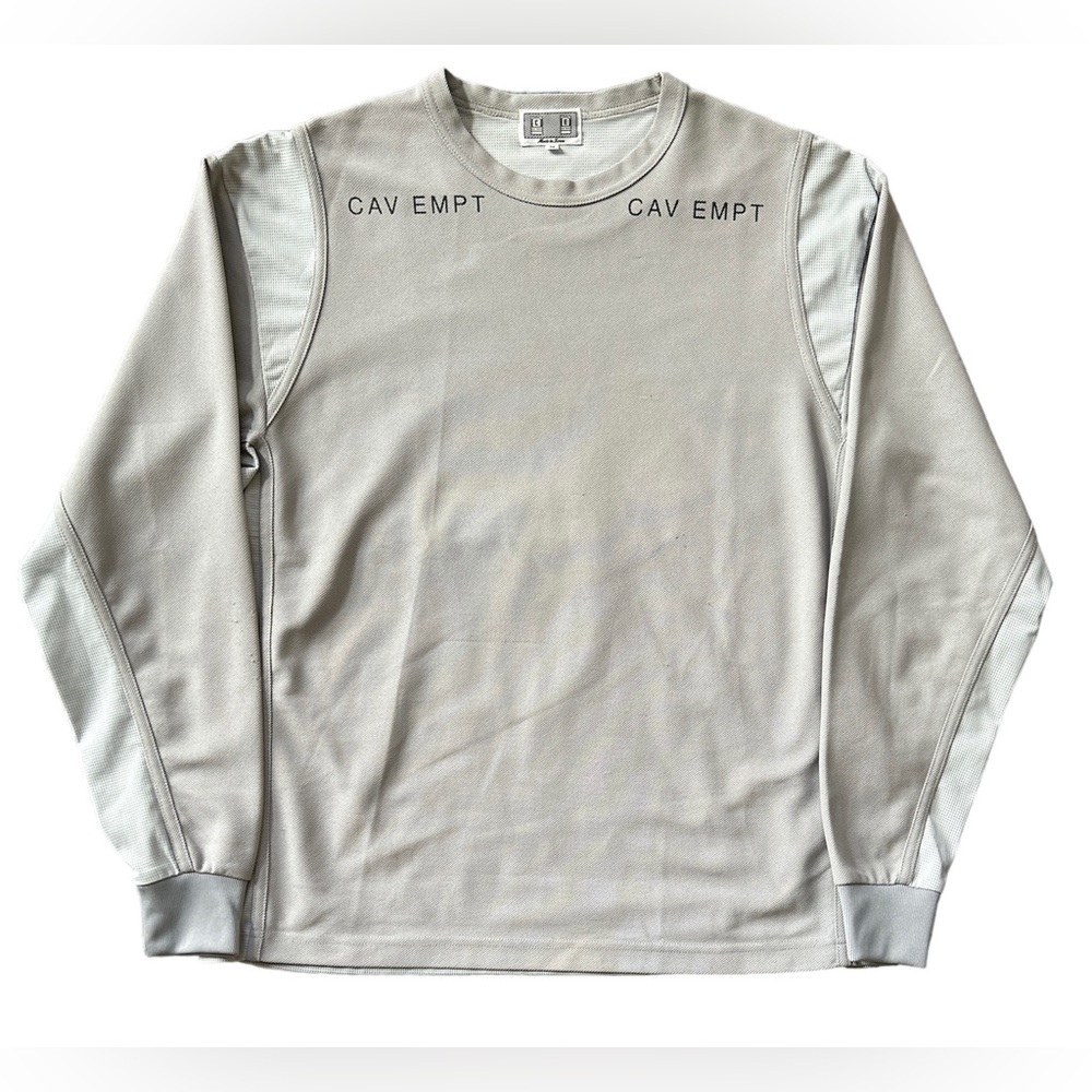 Cav Empt Grey Mesh Long Sleeve T-Shirt Size: M